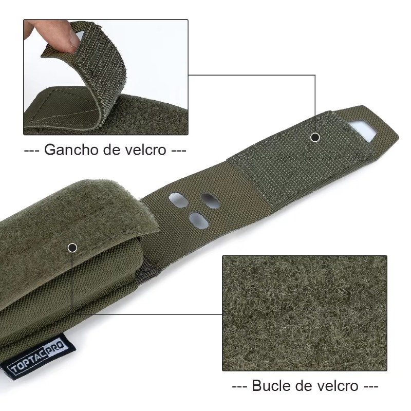 TOPTACPRO bolsa táctica Flashbang bolsa de herramientas Modular MOLLE bolsa de caza accesorios de equipo 8502