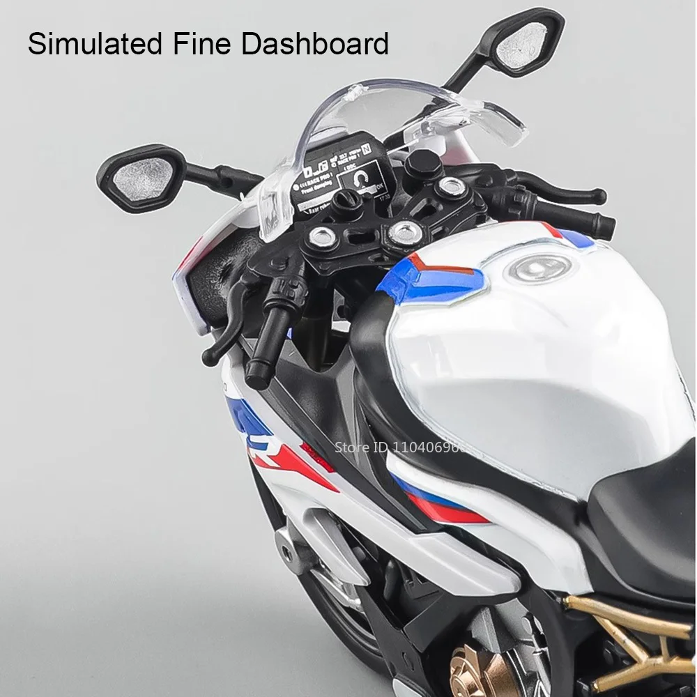 1:12 S1000RR Modell Motorräder Kawazaki NINJA H2R Spielzeug Legierung Diecast Sound Licht Stoßdämpfung Simulation Motorrad Junge Geschenk