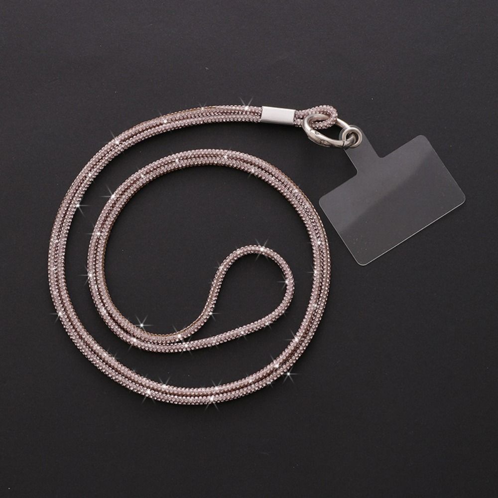 Luksusowy pasek do telefonu z kryształkami, błyszczący futerał na telefon z kryształami, zawieszka zapobiegająca zgubieniu, ozdobny pasek, brelok