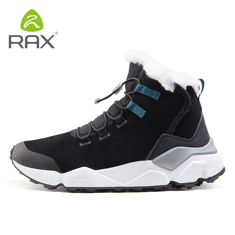 Rax Wanderschuhe Männer wasserdichte Winter Schneeschuhe Pelz Futter leichte Trekking schuhe warme Outdoor-Turnschuhe Bergs tiefel Männer