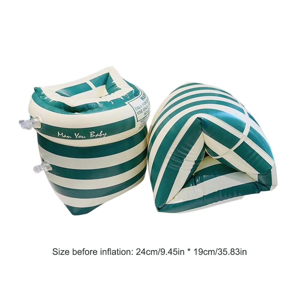 1 คู่ Inflatable ว่ายน้ําแหวนแบบพกพาวงกลมลอยแขนแขนแหวนสระว่ายน้ําทุ่น Armbands สําหรับสระว่ายน้ํา Floaters