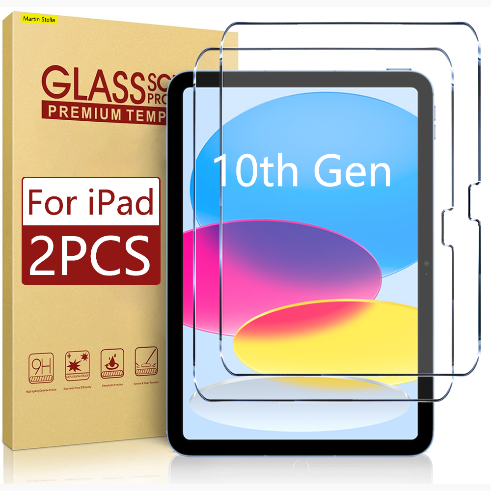Para ipad 10.9 10a geração protetor de tela de vidro temperado no ipad 10 geração 2022 9h filme