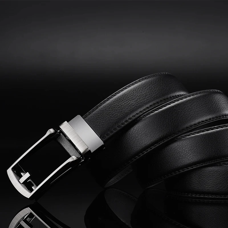 Männer Gürtel Top qualität kuh echtes leder herren gürtel rindsleder strap für männliche automatische schnalle gürtel für männer legierung schnalle gürtel
