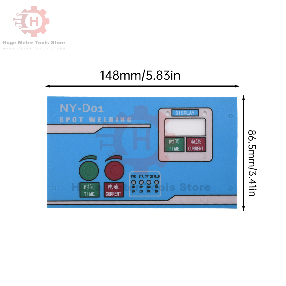 NY-D01 100A Punktschweißgerät-Steuermodul 110 V/220 V Transformator Digitalanzeige Punktschweißzeit und Strom-Controller-Board