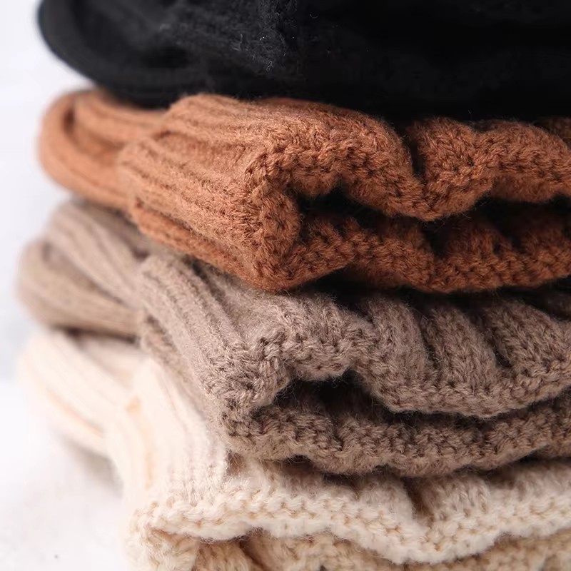 สีทึบเด็กหมวกหมวกฤดูหนาวหมวกถักที่อบอุ่นสําหรับเด็กผู้หญิง Vintage ปักบอสตันเด็กวัยหัดเดินเด็กโครเชต์ Bonnet