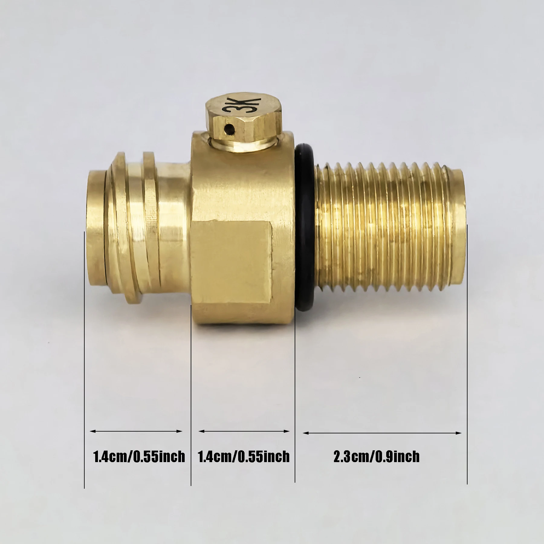 Soda Water Accessories Input M18*15 Output TR21-4 Tank Cylinder Valve Adapter ON/OFF Refill Solid Brass Alloy Filling Station