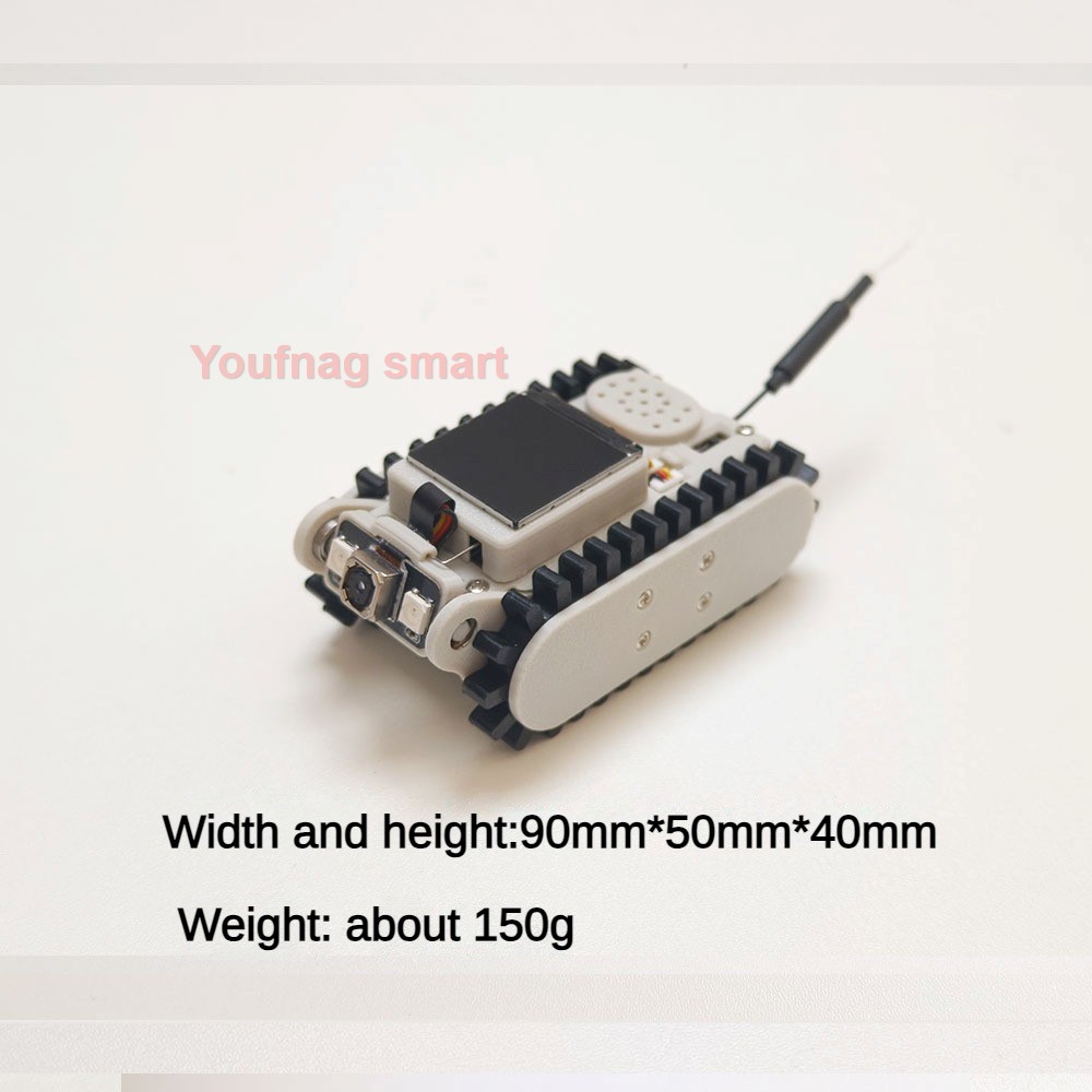 RC Tank Wireless Video Sound Trolley Pipeline Robot Crawler 3D Chassis Mount Truck Teaching Robot Chassis for ESP32 Robotic Car