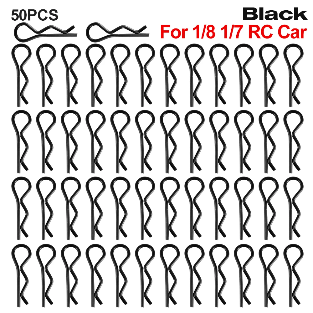 9IMOD 50/100pcs RC Body คลิป 1/7 1/8 1/10 1/12 1/14 1/16 1/18 โลหะ R หัวเข็มขัดรถบรรทุก Buggy SHELL Pins RC อะไหล่รถยนต์