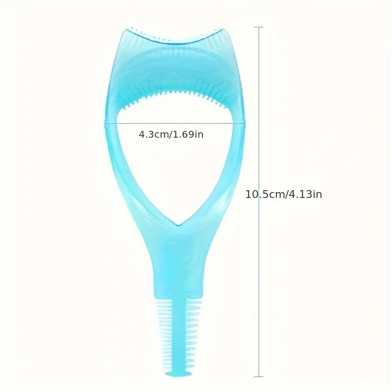 Modello applicatore mascara 3 in 1 con protezione e custodia per piegaciglia, supporto per eyeliner, aiuto per ciglia, trucco per strumenti per il disegno delle sopracciglia