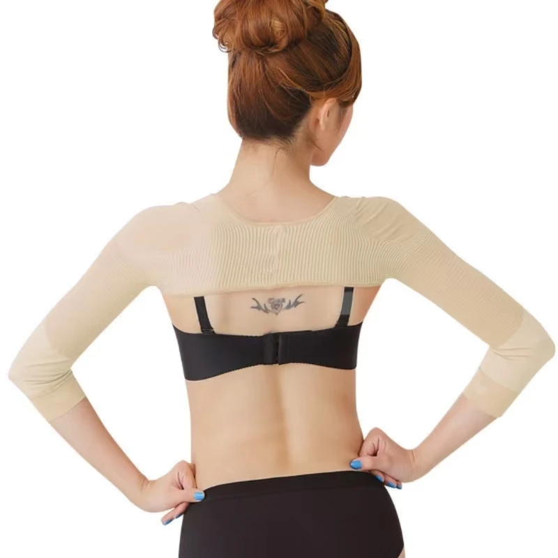 Women's Must-Have Arm Slimming Posture Correction Set-Arm Shaping Sleeves for Fat Burning Back Support to Prevent Humpback