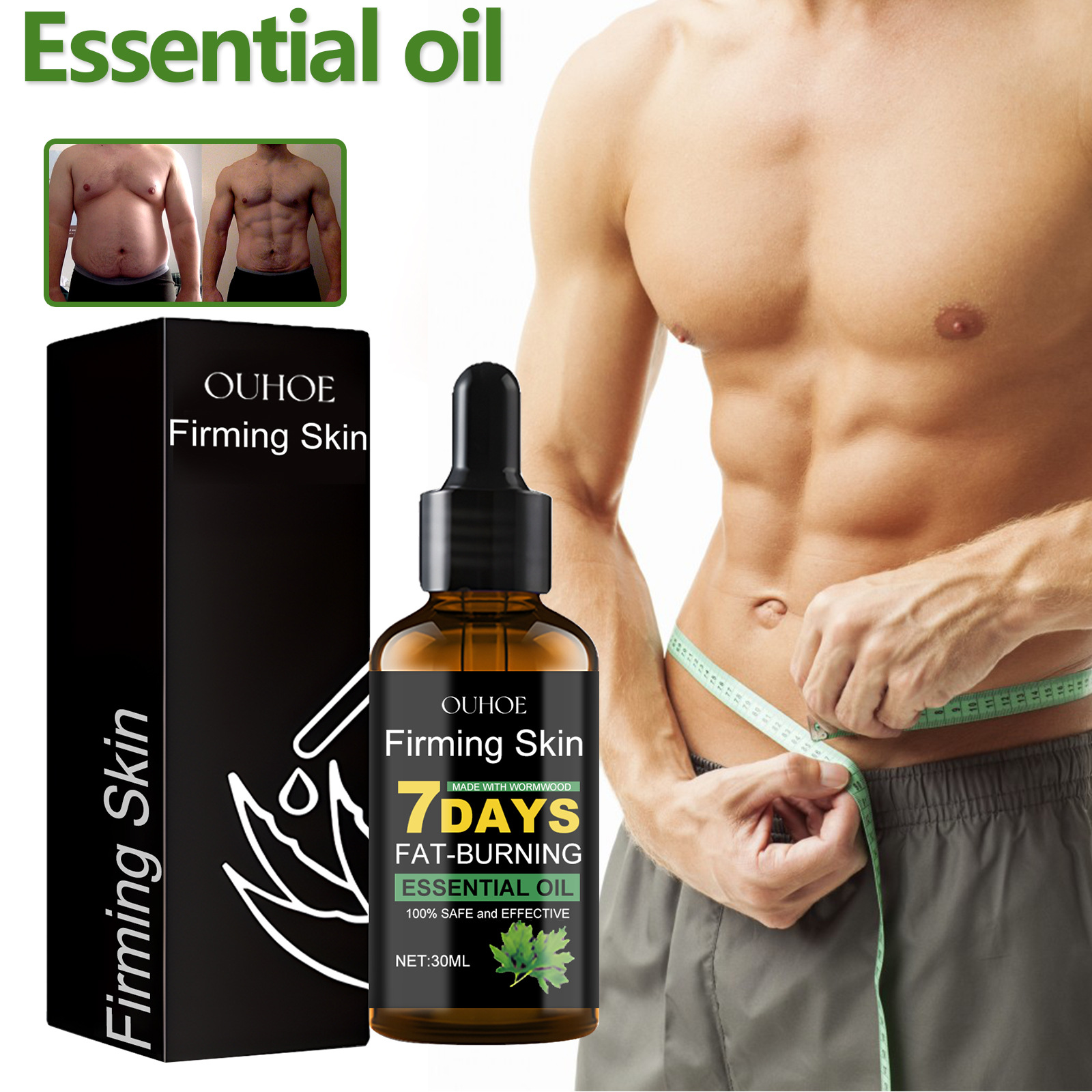 Массажное масло для быстрого похудения, жиросжигание живота, бедра, потеря веса, похудение, натуральное растение, красота, здоровье, экстракт эфирных масел
