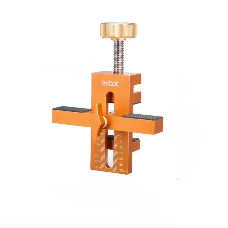 Woodworking Cabinet Door Installation Jig,Cabinet Closet Door Quick Positioning Tool, Aluminum Adjustable Clamping Range 7-40mm