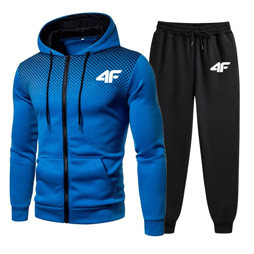 2025 heißer Verkauf Herren-Kapuzenpullover mit Reißverschluss, schwarze Jogginghose, Herbst und Winter, täglich, lässig, Sport, Jogginganzug, Outdoor-Übungen, Reit-Outfits