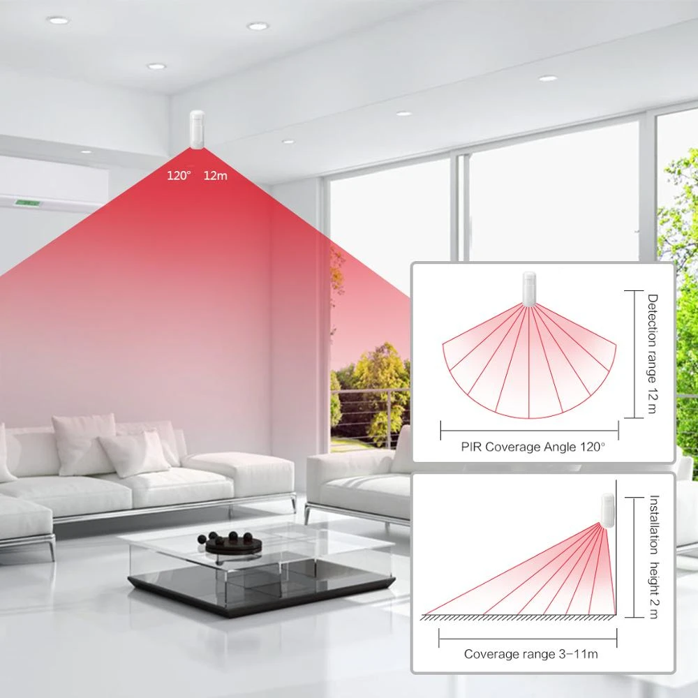 433MHz Motion Sensor ไร้สาย Mini PIR เครื่องตรวจจับอินฟราเรดสําหรับ Home Alarm System Burglar Security Alarm ชุดที่ใช้งานได้ PG103PG107
