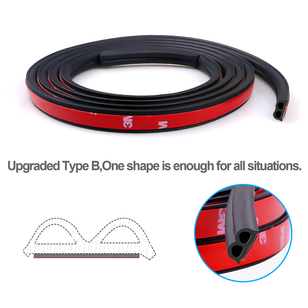 Cao Su EPDM Weatherstrip Xe Đệm Cửa Dải D Lớn Nhỏ D Z P Loại Chống Nước Cách Âm Cách Âm Tự Động Cói keo Dán 3M