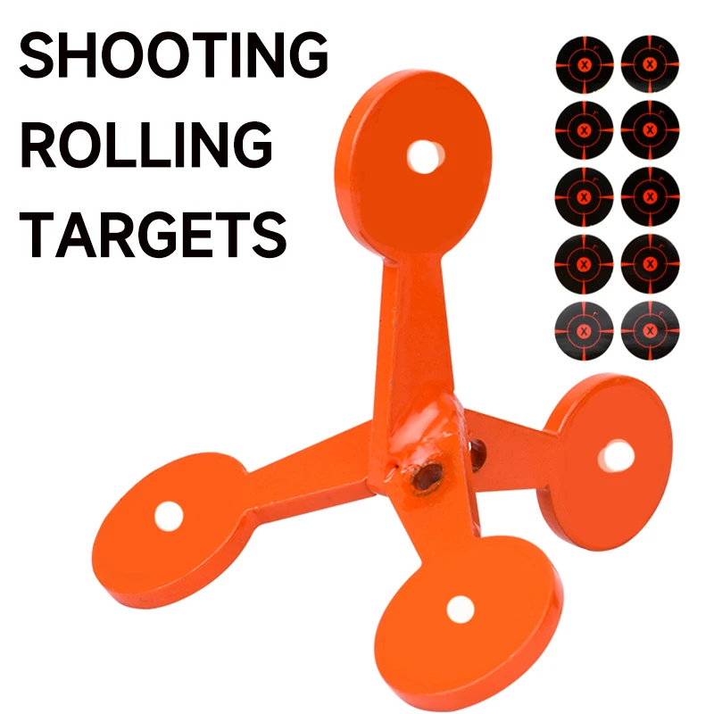 Rolling Target Polowanie Strzelanie Metalowy zestaw „Walk” Rolling Target Strzelanie wielostronne Prosty zestaw Proca Akcesoria pneumatyczne