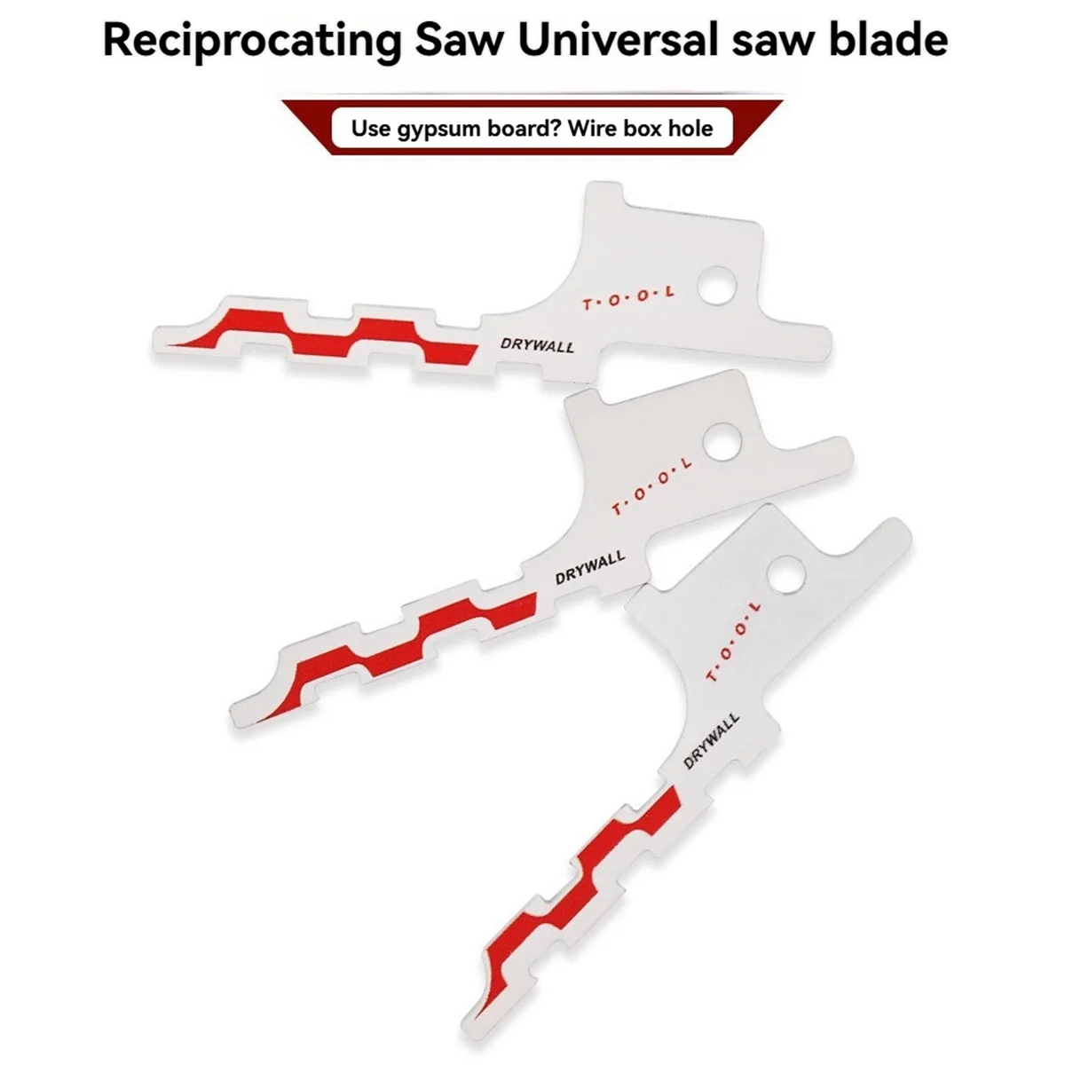 BABQ Mini Reciprocating Jig Saw Blades Drywall Reciprocating Saw Blade 85/86 Type Wire Box Drywall Access Sawzall Blades 5Pcs