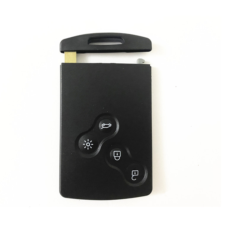 Keyless go handsfree cartão inteligente remoto chave do carro com 4 botões 433mhz pcf7945 4a chip para renault clio iv 4 captur 2009-2017
