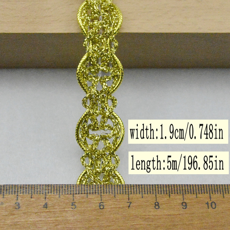 5 Meter/16,4 Fuß Neue Spitze Gürtel Kleidung Zubehör DIY Vorhang Spitze Kleidung Zubehör Doppelseitige Spitze Polyester Spitze