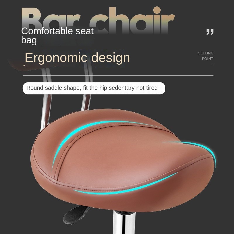 OMGD-sillín giratorio, taburete de Bar elevador, silla con respaldo de Bar Simple, laboratorio de belleza, peluquero, taburetes altos para montar, taburete para el hogar