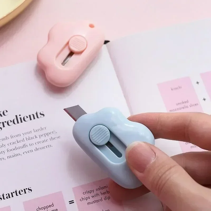 Mini Cloud Kawaii มีดยูทิลิตี้แบบพกพา Unpack Express เครื่องตัดกระดาษนักเรียนโรงเรียนเครื่องเขียนอุปกรณ์ตัด