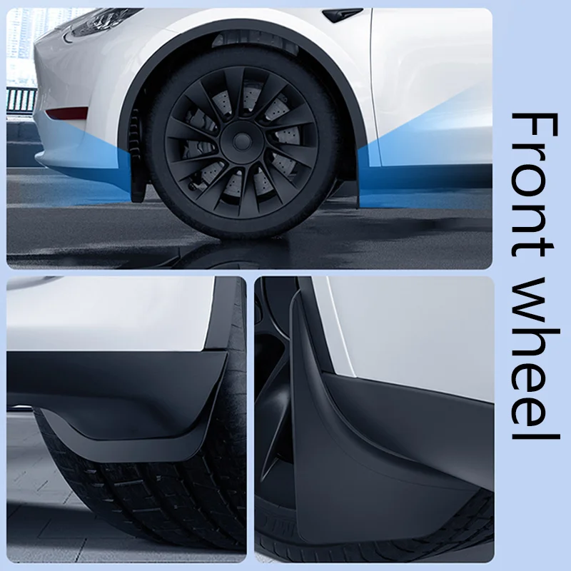 Mudguards for Tesla Model Y 2021-2024 Accessories TPE Mud Flaps Front Rear Wheel Fender Mudflaps for Tesla Model Y 2024 Mudguard