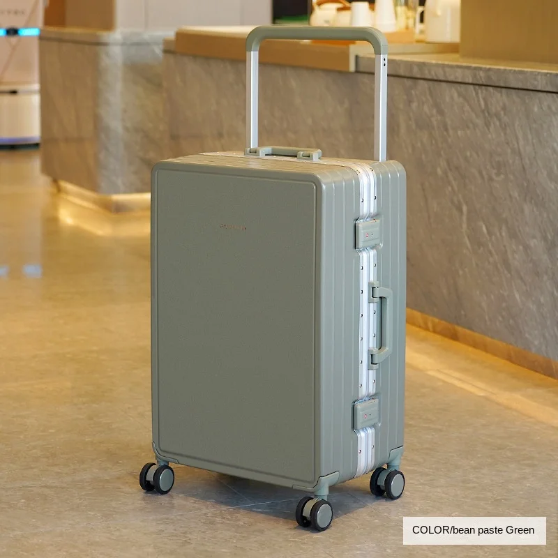 20/22/24/26 Zoll breiter Griff Koffer Mode Gepäckträger Roll Trolley TSA Passwortschloss ABS + PC Aluminiumrahmen