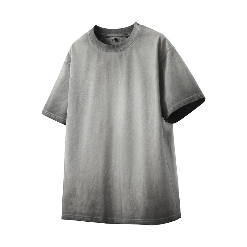 T-shirt lavata effetto consumato T-shirt punk vintage Street 2025 T-shirt larghe hip-hop a maniche corte da donna casual da uomo