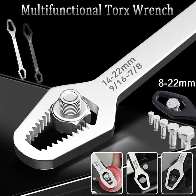 Universal Wrench Self-tightening Adjustable Glasses Wrench Board Double-head Spanner Hand Tools for Factory