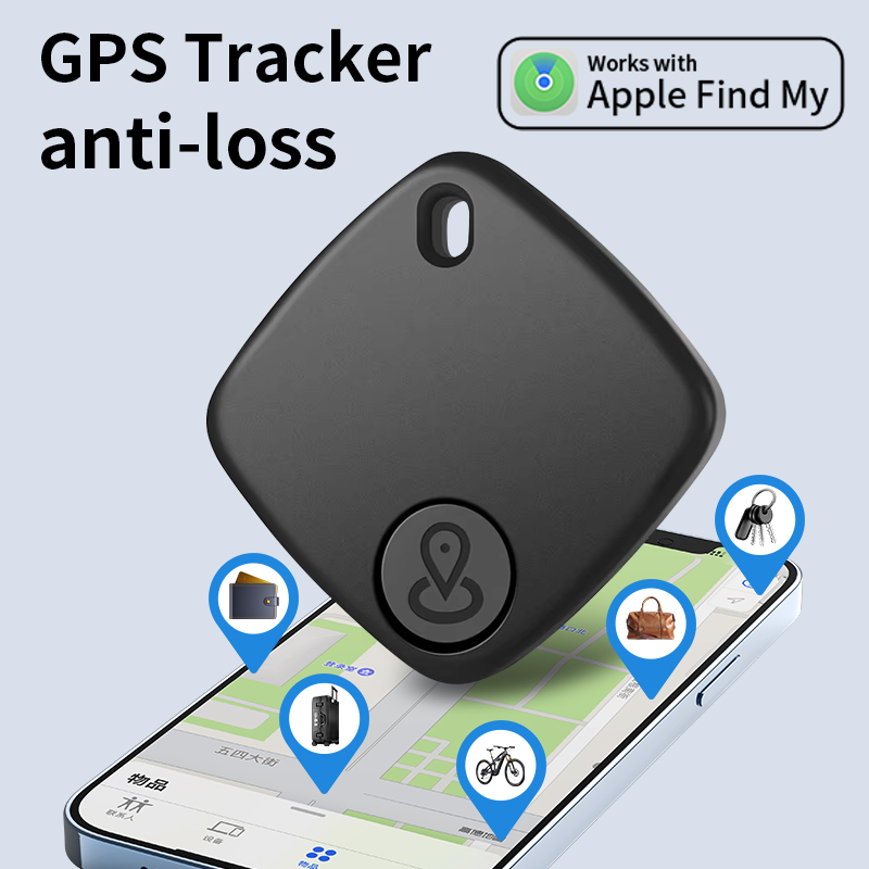 Mini rastreador GPS Bluetooth Smart Tag funciona con Apple Find My Only para iOS MFi Finder localizador de artículos para mochila de equipaje con llave