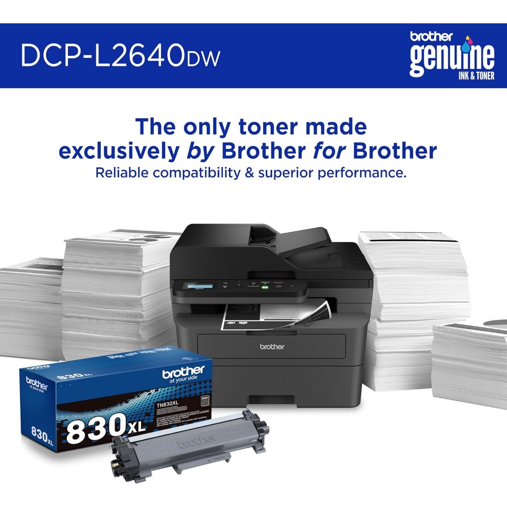 Wireless Compact Monochrome Multi-Function Laser Printer with Copy and Scan, Duplex, Mobile, Black