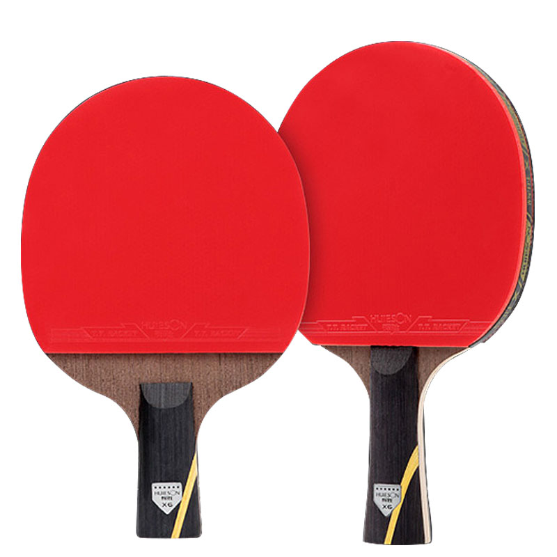 Raqueta de tenis de mesa Huieson 5/6 estrellas, raqueta de Ping Pong ofensiva de carbono con bolsa de cubierta