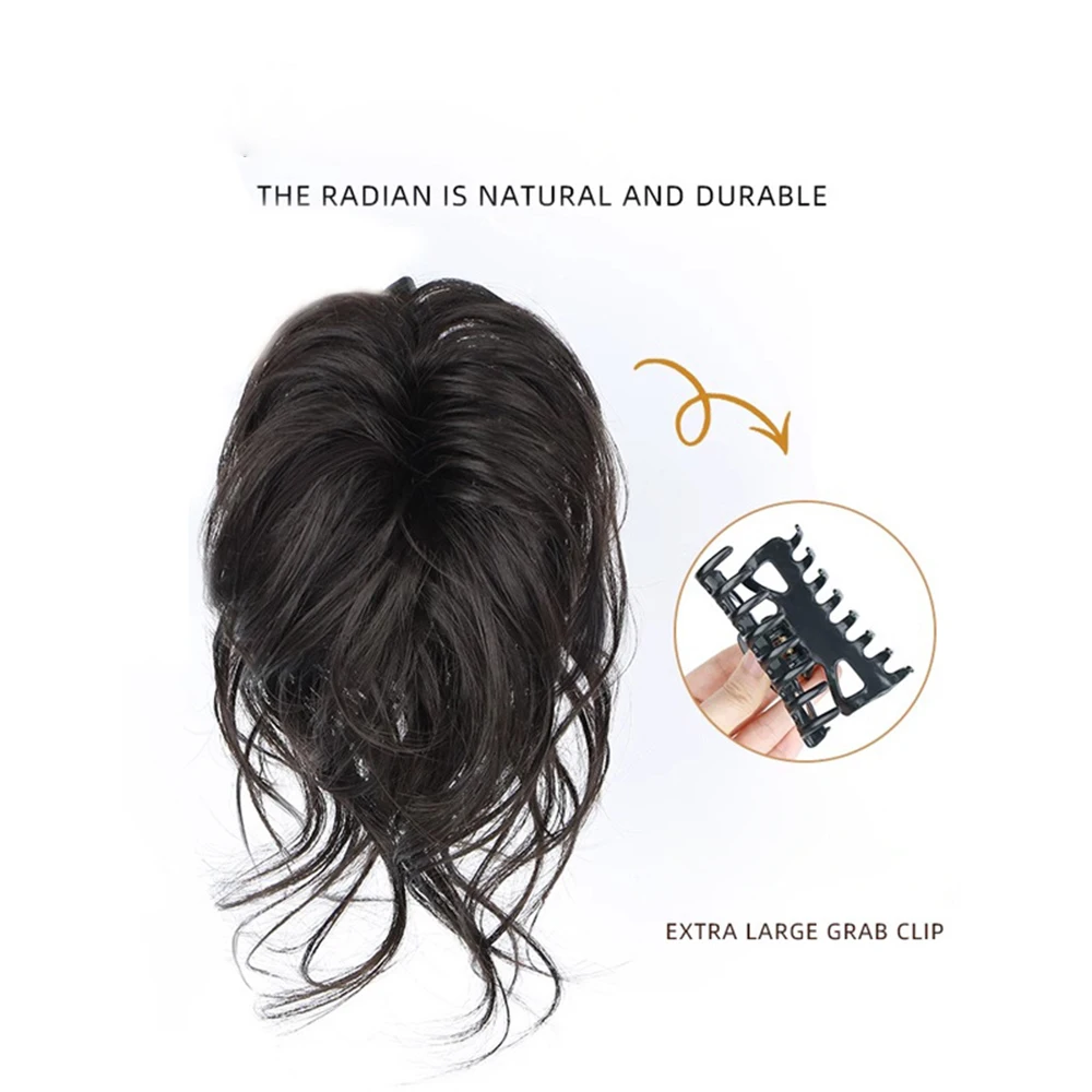 クロークリップポニーテールヘアエクステンション女性用、ロングカーリーヘア、ナチュラルボウテール、falseヘア、ブラックホース、合成ヘアピース