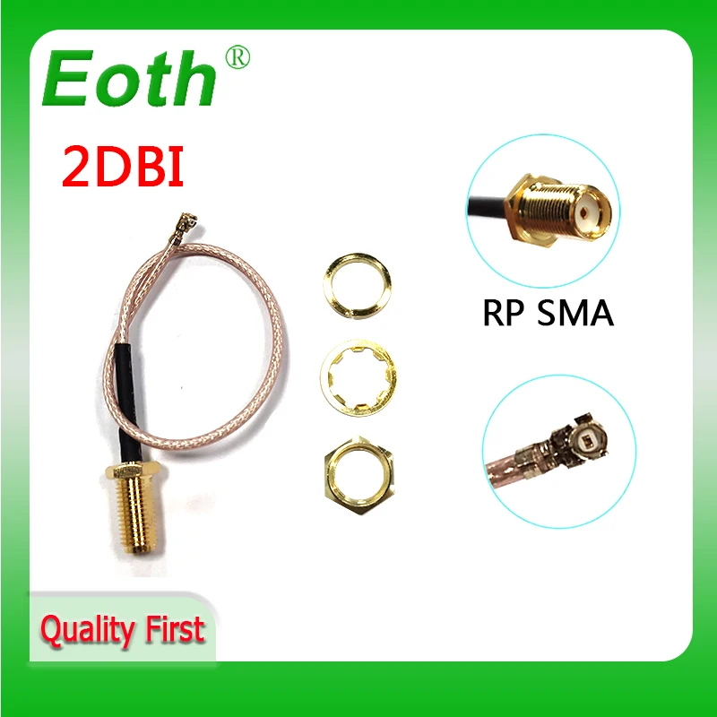 EOTH 2,4 ghz wifi-antenne pbx 2,4 GHz 5,8 Ghz Dual Band 8dBi SMA Mannelijke Connector wifi 2.4 IOT 5.8G Antena 21 cm RG178 Pigtail-kabel