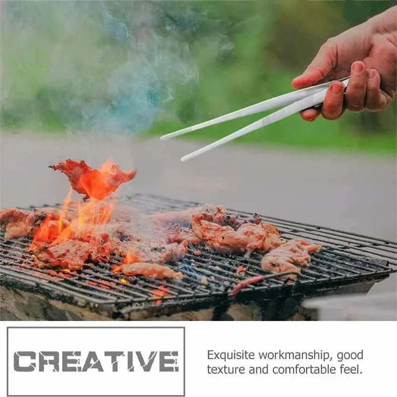 多機能バーベキュートング食品トング食品クリップキッチンガジェットステンレス鋼 Churrasco ピンセットクリップビュッフェバーベキューツール