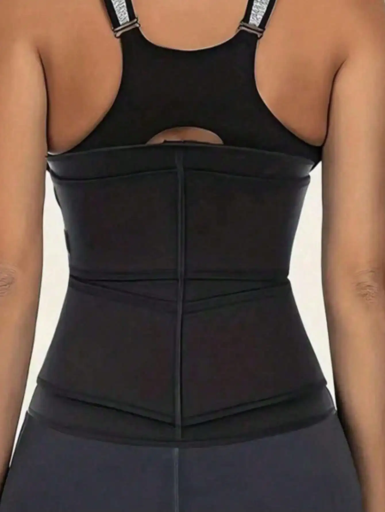 Double ceinture amincissante post-partum avec fermeture éclair : un entraîneur de taille pour les exercices de mise en forme du corps pour induître la transpiration et le serrage abdominale