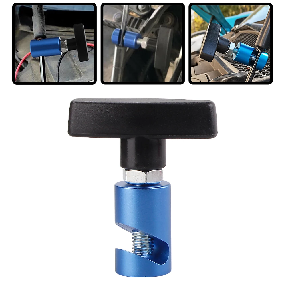 Suporte de capô de carro de alumínio, pressão de ar do porta-malas, antiderrapante, tampa do motor, suporte de elevação, braçadeira de fixação, ferramenta de carro