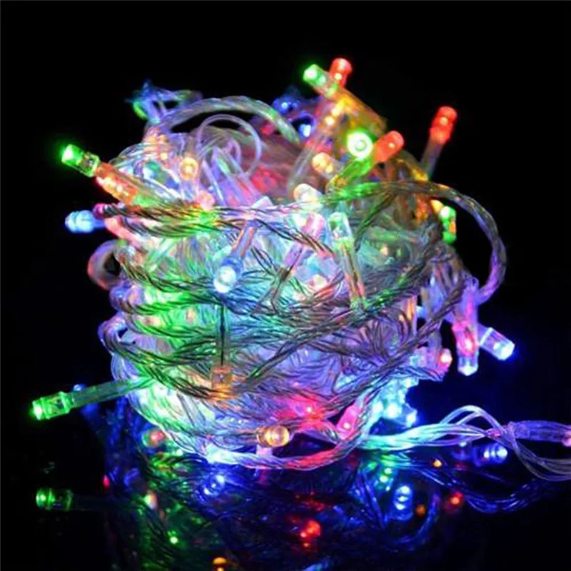 3M 6M 10M ไฟ LED String 3 * AA แบตเตอรี่ดําเนินการกันน้ํา Fairy ไฟ LED คริสต์มาสสําหรับปาร์ตี้วันหยุดงานแต่งงานตกแต่ง