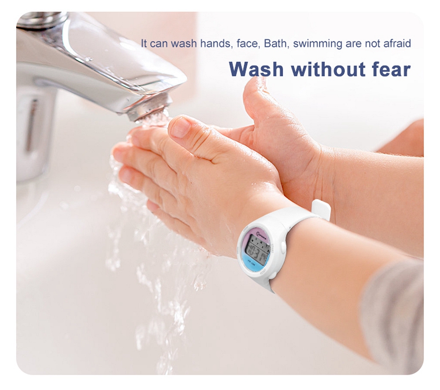 Crianças esporte relógios alarme cronômetro crianças relógio digital para meninos meninas 30m à prova dwaterproof água rosa estudante relógio de pulso eletrônico