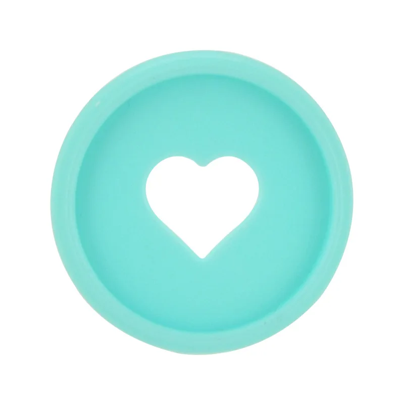 100pcs 28mm Mushroom Hole Loose-leaf Ring Notebook Album Data Book Plastic Transparent Heart Macaron Disc Discbound Discs