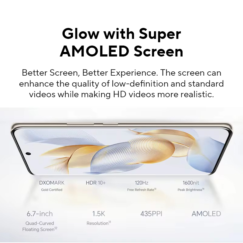 New Global Version HONOR 90 5G 200MP Ultra-Clear Camera Snapdragon 7 Gen 1 5000mAh Battery Life 66W Supercharger 120Hz Display