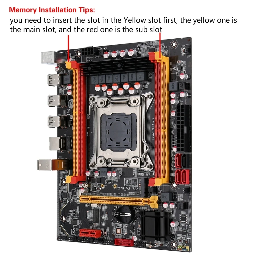 Kllisre X79 Motherboard Kit Combos XEON E5 2650 V2 LGA 2011 CPU 1 Stück X 16 GB Speicher DDR3 1600 ECC RAM