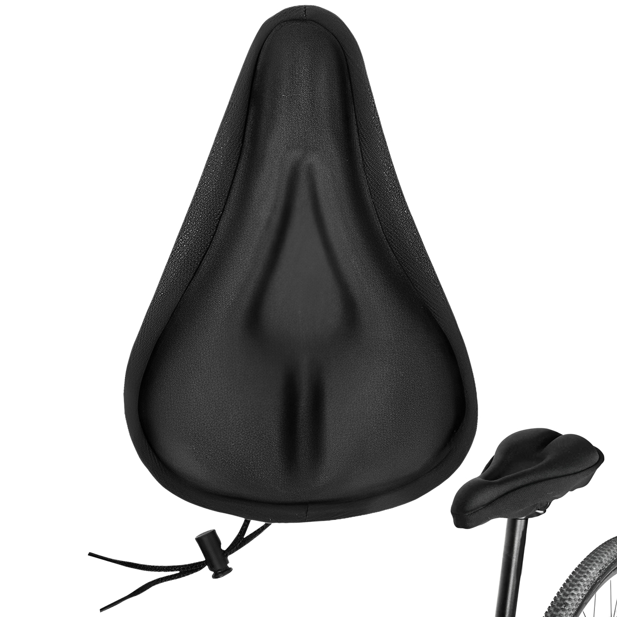 Sillín de bicicleta 3D, funda para asiento de bicicleta, almohadilla suave de Gel acolchado, almohadilla para ciclismo de montaña, cojín transpirable para asiento de bicicleta