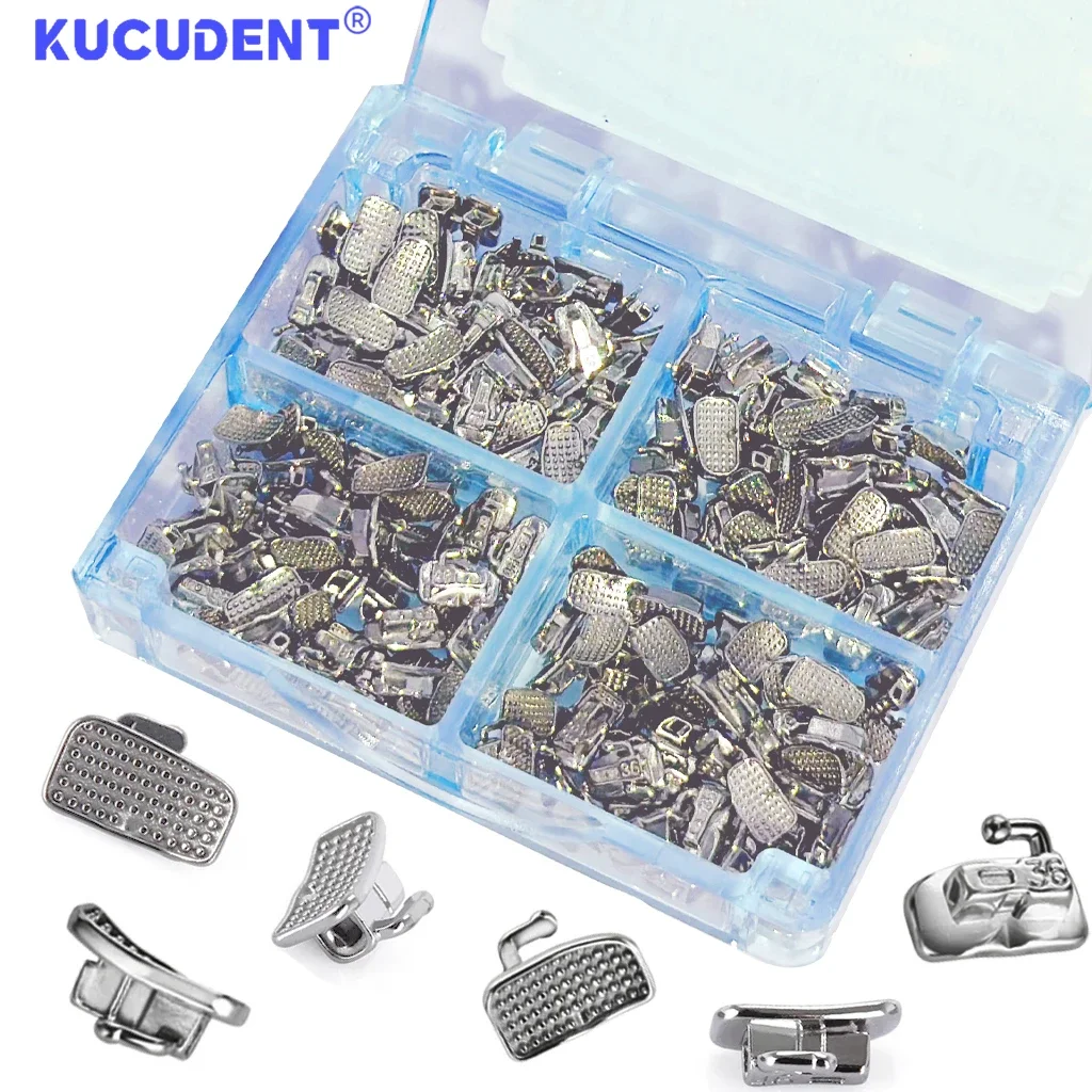 KUCUDENT 80 PCS/20 ชุดทันตกรรมจัดฟัน Buccal หลอด Monoblock 1st/2nd Molar Roth/MBT 022/018 Non-Convertible ทันตกรรมวัสดุ