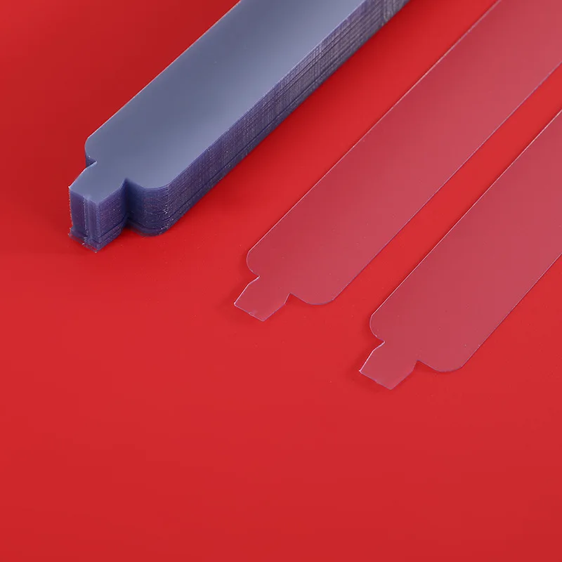 200pcs Transparent Collar Stay Insert PVC Collar Stay Shirt's Packaging Material