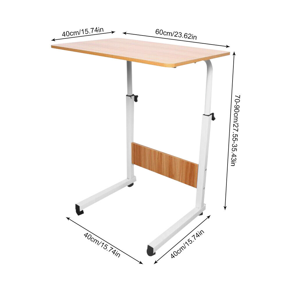 Mesa de computador mesa para laptop altura ajustável cama mesa médica mesa de enfermagem com rodas para quarto escritório hospital