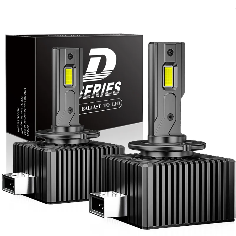 2 pçs 30000lm d1s d3s farol 35w d2s d2r d4s d4r d5s d8s led canbus lâmpadas auto luzes led lâmpada para luzes do carro 6000k plug & play