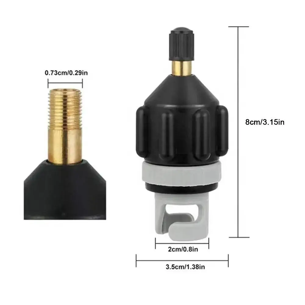 Adaptador universal de bomba elétrica, 1 peça, para caiaque, barco inflável, bico de conversão de válvula de ar com design de conexão rápida
