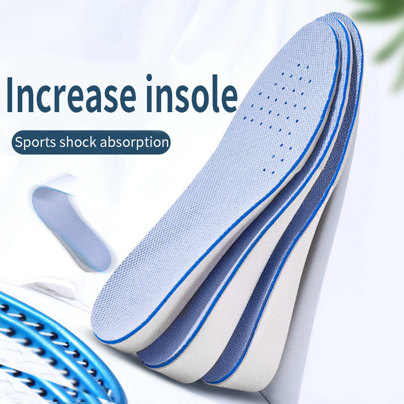 1 paio di solette invisibili per aumento di altezza per scarpe traspiranti comode per i piedi donna uomo scarpe tallone sollevamento cuscinetti per la cura ortopedica