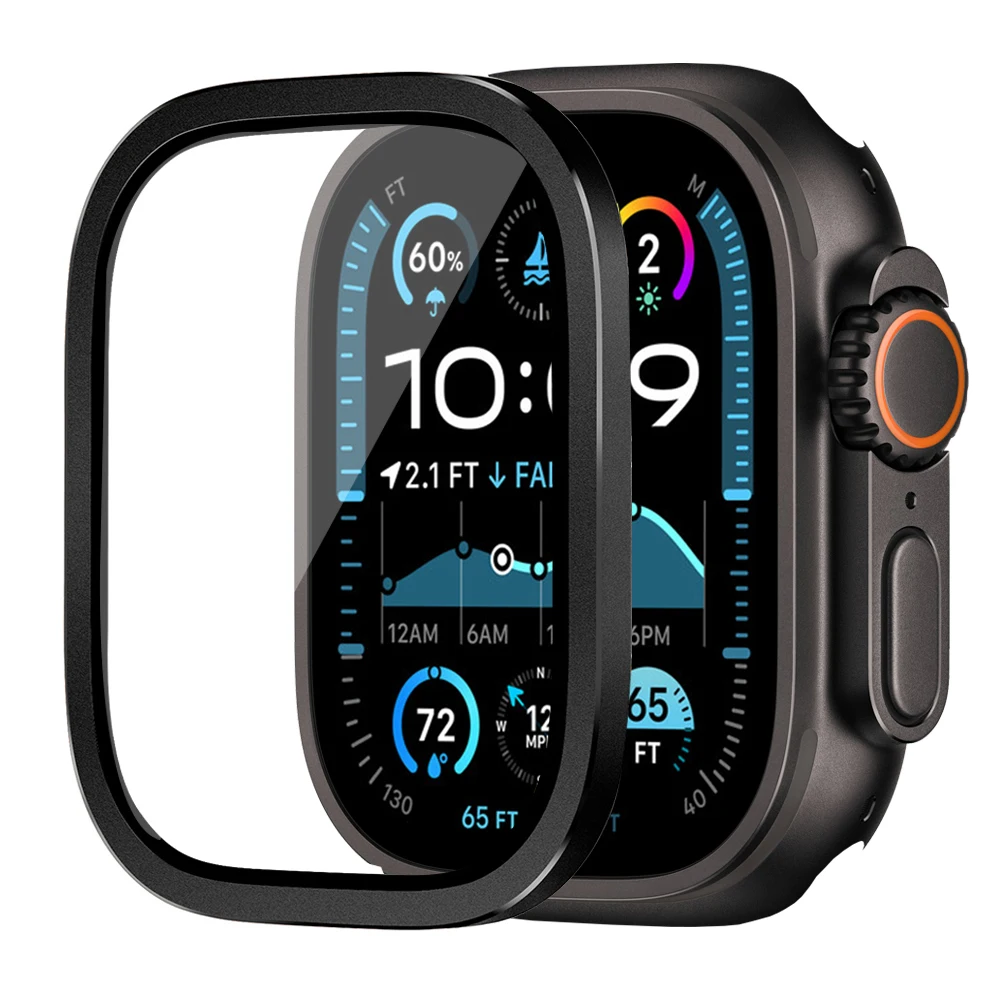 Kính nóng cho Apple Watch Ultra 2 49mm Screen Protector chống lại scratch HD Full Film Metal Bumper iWatch Ultra 49mm Accessorie. ^ A ă â b c d đ "JPL Glass"